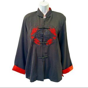 Silver Dragon Chinese Jacket Traditional